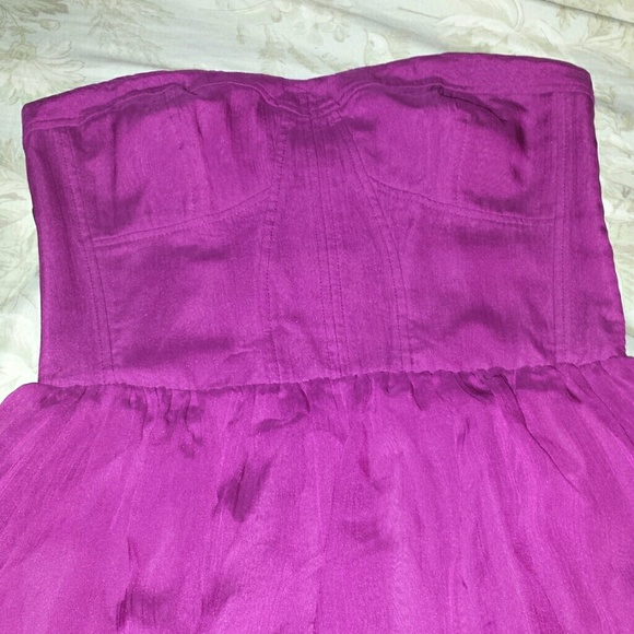 Guess strapless chiffon dress - Picture 2 of 4