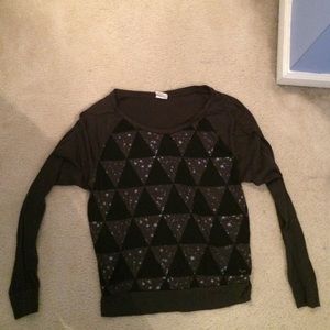 black Victoria's Secret pink shirt