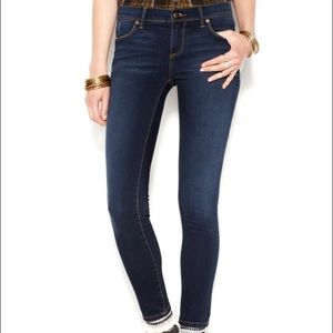 Free people "roller" crop skinny jeans Ella wash