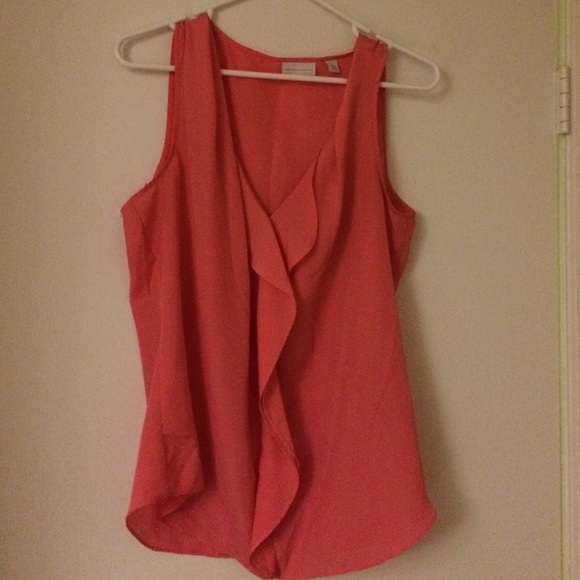 Pink top & black identical flowy sleeveless XL