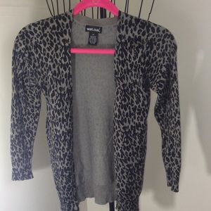 Wet Seal Leopard Cardi