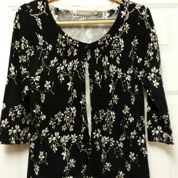 Croft and Barrow black and white sweater