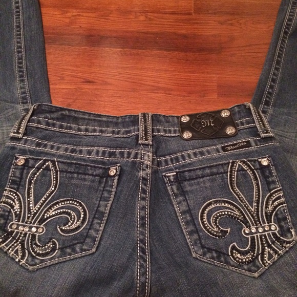 Miss Me Fleur de Lis Bootcut Jeans