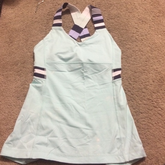Blue lululemon tank
