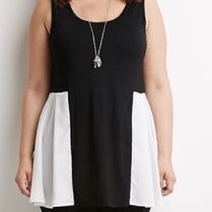 Forever 21+ Color Block Sleeveless Top