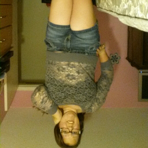 Long sleeve lace top