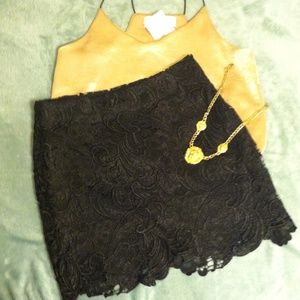 Black Lace Skirt