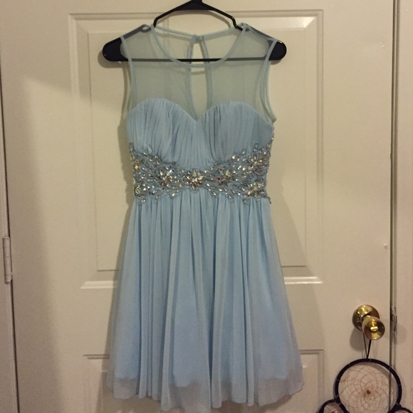 Blue dress