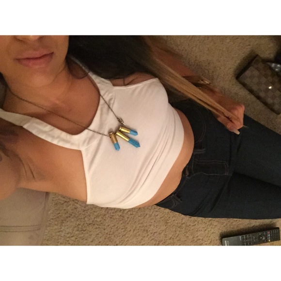 Cute white crop top