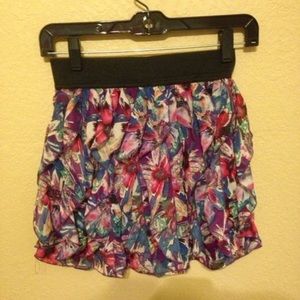Multicolored Mini Skirt