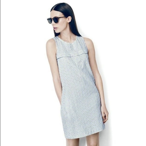 J. Crew Dresses & Skirts - J. Crew SEERSUCKER EYELET SHIFT DRESS Size 0 NWT