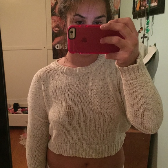 Midi cream sweater