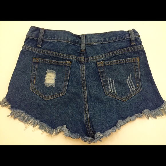 NWOT Nasty Gal High-waisted Denim Shorts - Picture 2 of 2