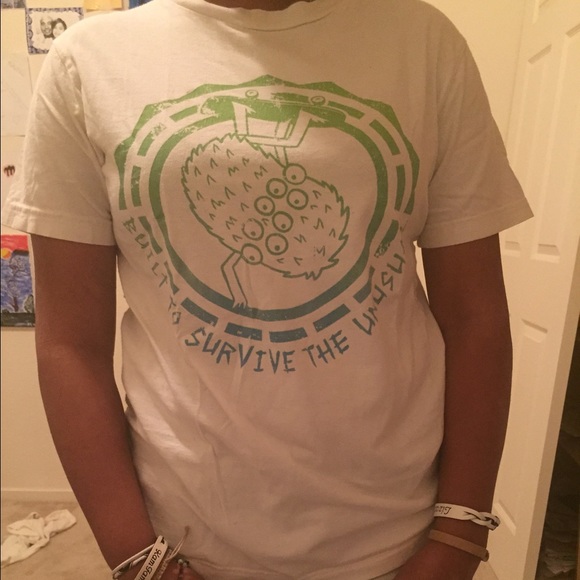 "Built to Survive the Unusual" white shirt