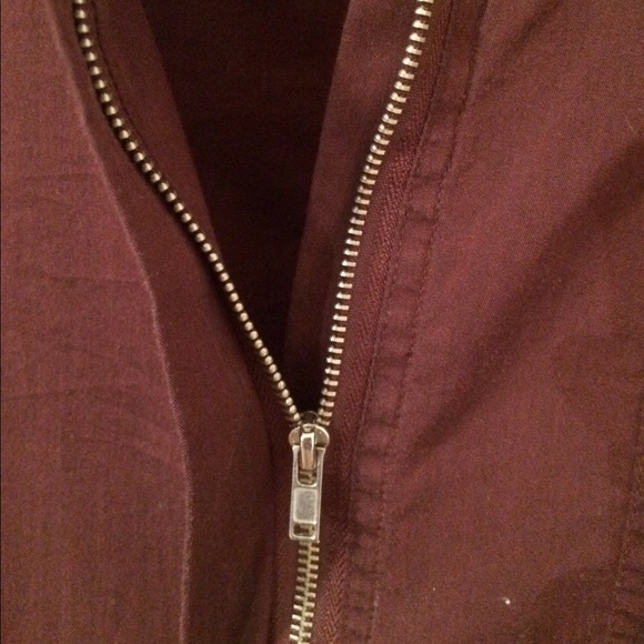 Dark Purple NY&Co Zip Up Shirt [3 for 10] - Picture 3 of 4