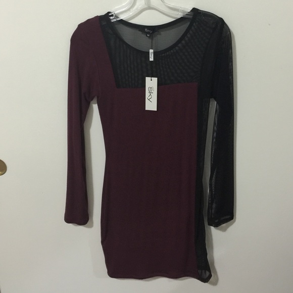 Sky sheer dress size medium