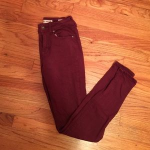 Pacsun maroon jeans