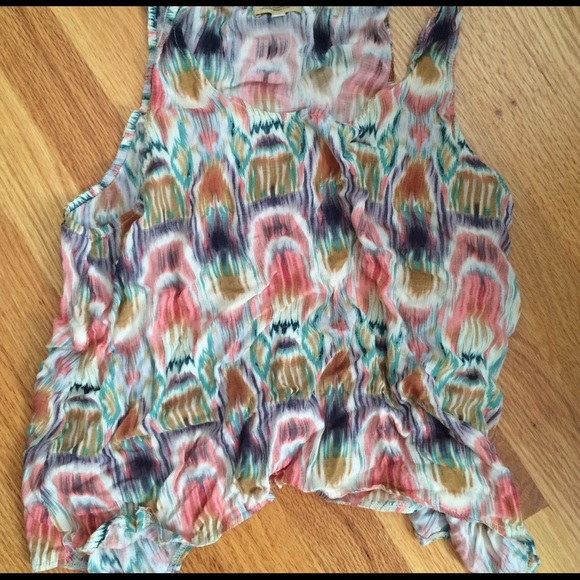 Aztec printed crop top