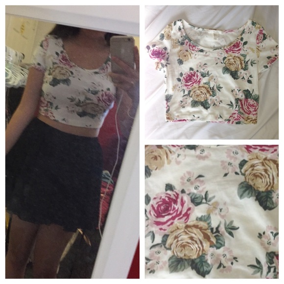 Floral crop top