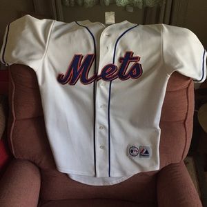 Majestic Mets Jersey- size small