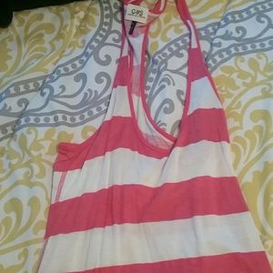 Shirt pink and white