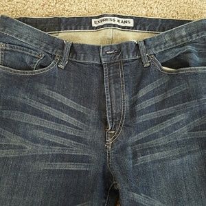 Express Men's Classic Fit Boot Denim Jeans