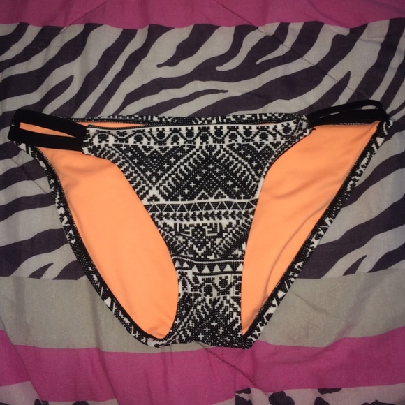 Black and white tribal swim bottoms from target
