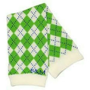 Creme&turquoise leg &arm warmer