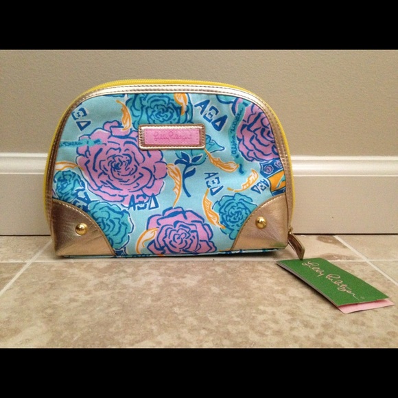 NWT Lilly Pulitzer Zippity- Do Makeup Bag Sorority