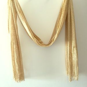 Gold netted shawl