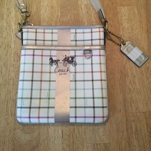 Coach Crossbody with gold accents
