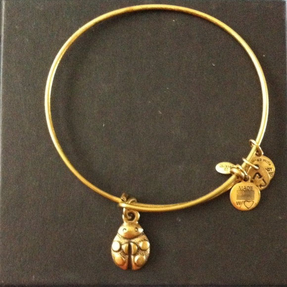 Alex and Ani Lady Bug Charm Bangle