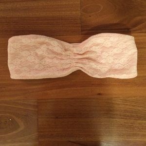 Light pink VS lace bandeau