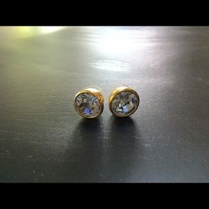 Kate Spade Silver-Gray Gumdrop Stud Earrings