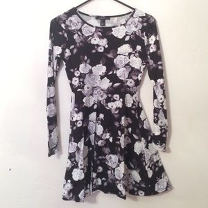 Long sleeve floral dress