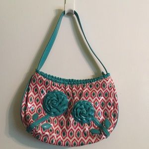 Vera Bradley Call Me Coral Frill Purse