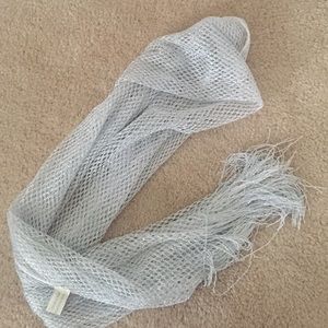 silver sparkly shawl