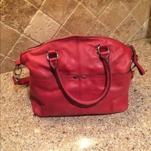 Red Leather Purse bundled with black purse