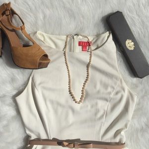 ELLE CREAM COLORED DRESS