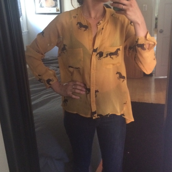 forever 21 horse blouse
