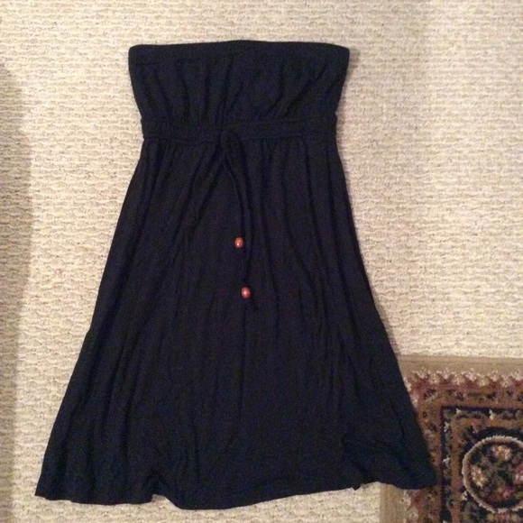 Guess Strapless Black Dress