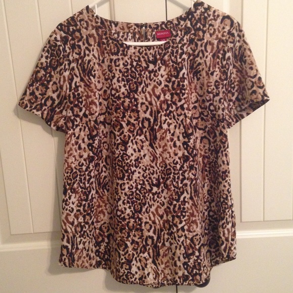 Merona Leopard Print Blouse