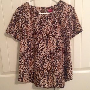 Merona Leopard Print Blouse