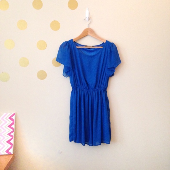 Forever 21 Silky Royal Blue Dress
