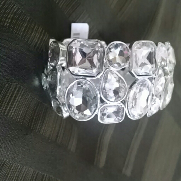 Silver crystal bracelet - Picture 2 of 2