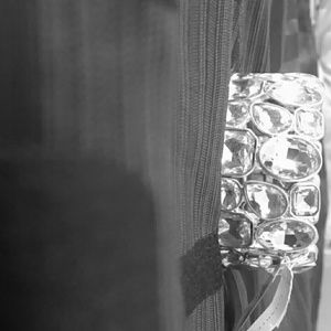 Silver crystal bracelet