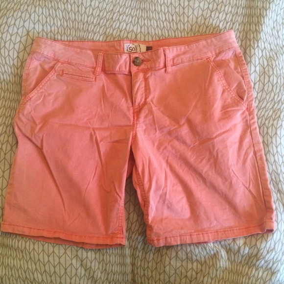 Coral Long Shorts