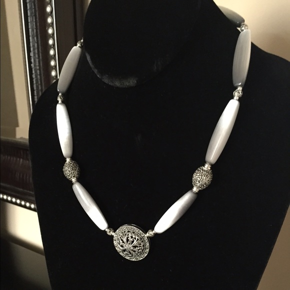 Marcasite pendant necklace
