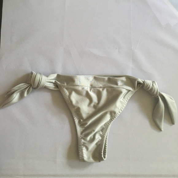 Gray bottom swimwear two side tie
