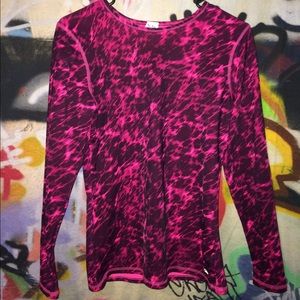 Black and Pink Champion Workout Tee